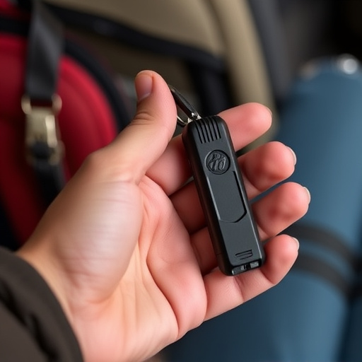 traveler testing mini pepper spray keychain