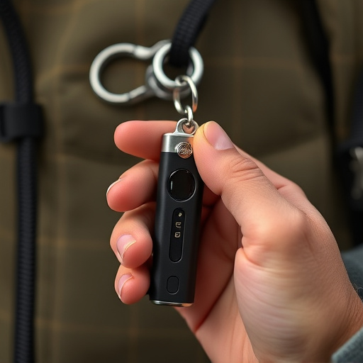 traveler testing mini pepper spray keychain