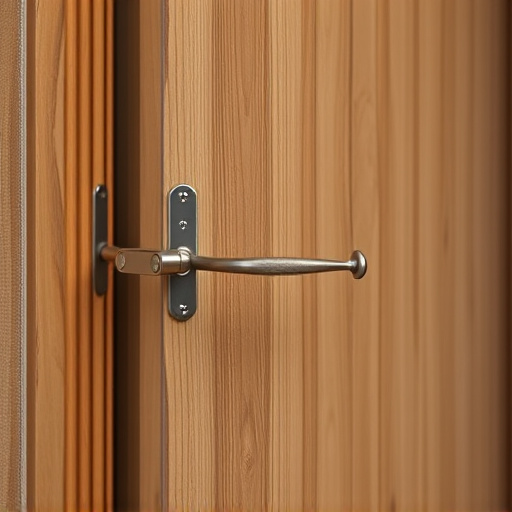 apartment entry secured with bolt lock