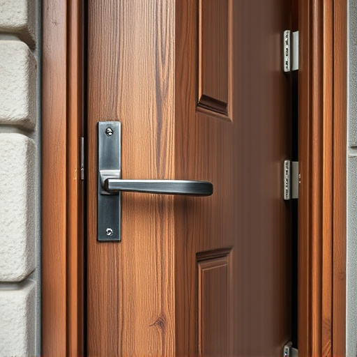 apartment entry secured with bolt lock