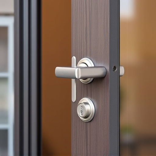 apartment entry secured with bolt lock