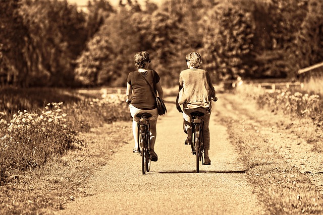 biking