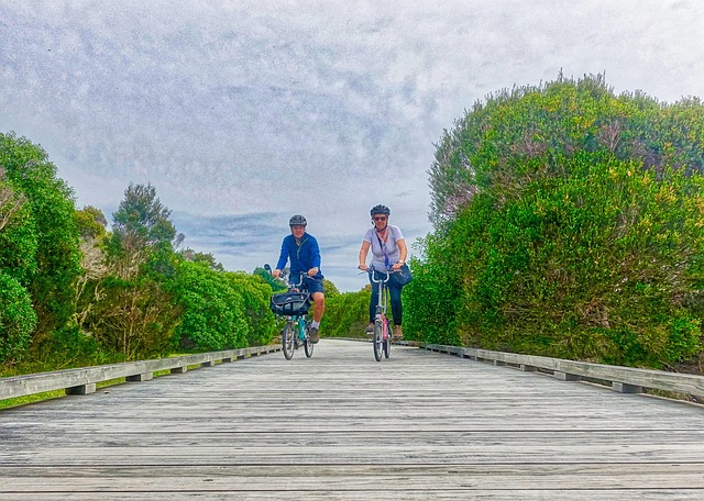 biking
