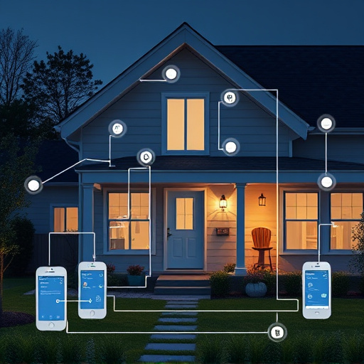 connected smart home with multiple sensors
