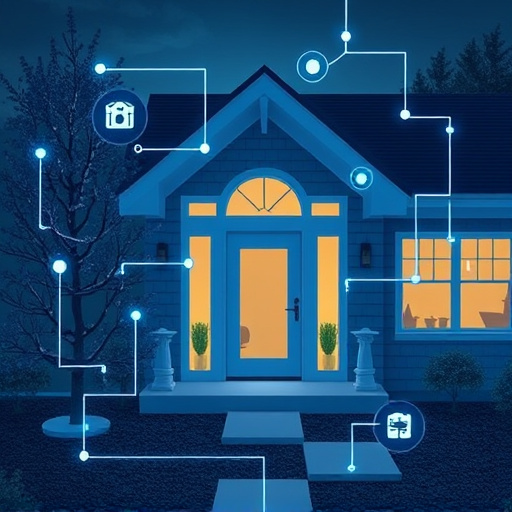 connected smart home with multiple sensors