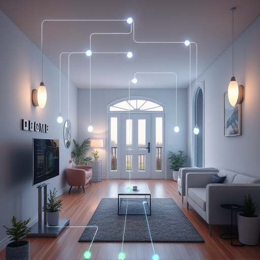 connected smart home with multiple sensors