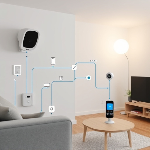 connected smart home with multiple sensors