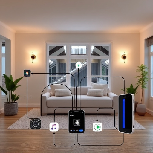 connected smart home with multiple sensors