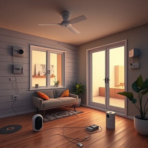 connected smart home with multiple sensors