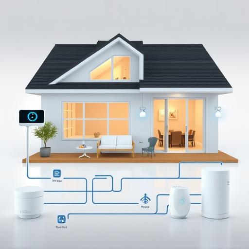 connected smart home with multiple sensors