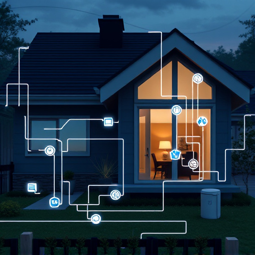 connected smart home with multiple sensors