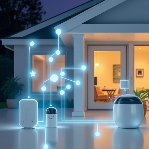 connected smart home with multiple sensors