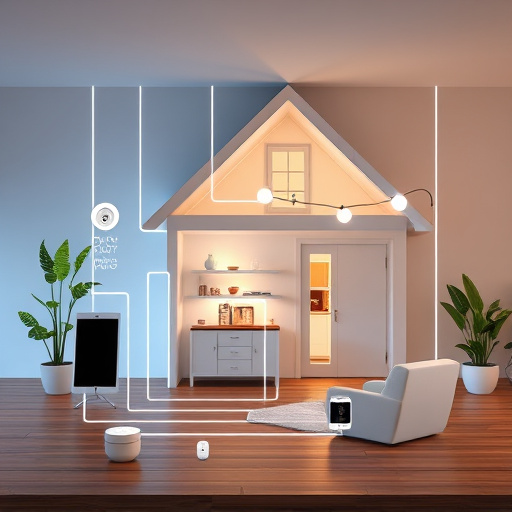 connected smart home with multiple sensors