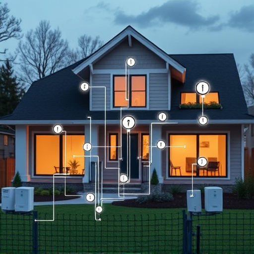 connected smart home with multiple sensors