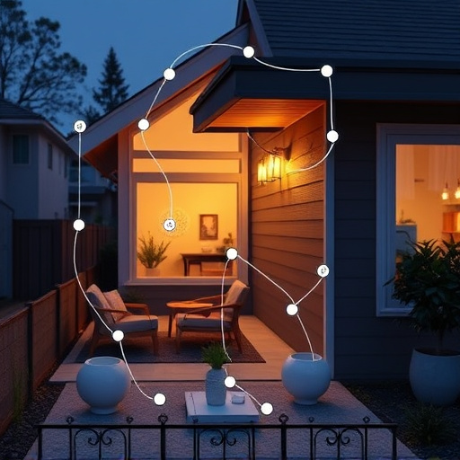 connected smart home with multiple sensors