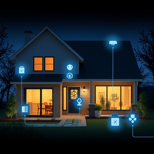 connected smart home with multiple sensors