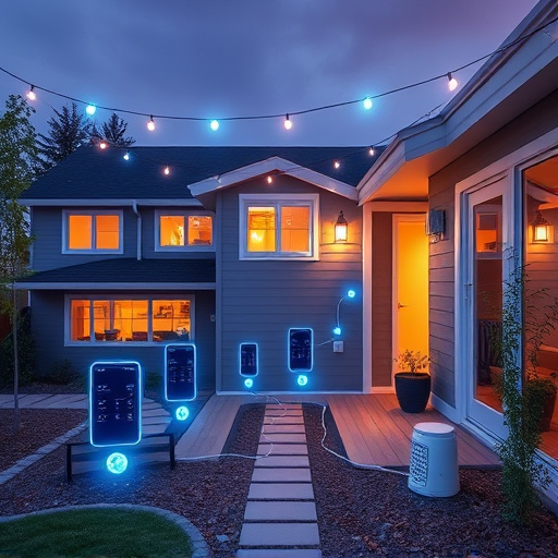 connected smart home with multiple sensors