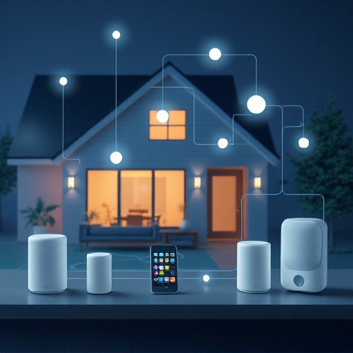 connected smart home with multiple sensors
