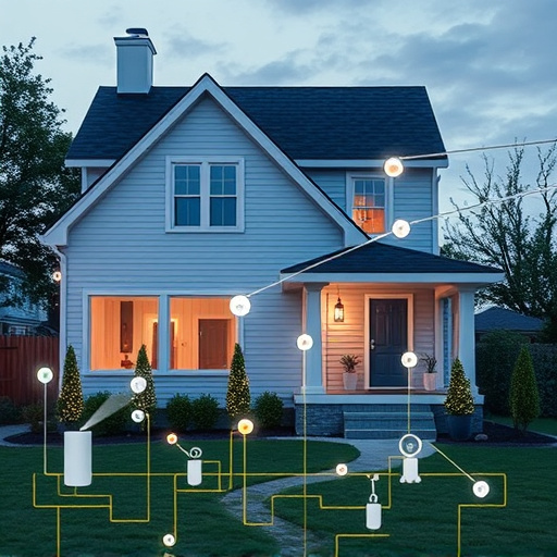 connected smart home with multiple sensors