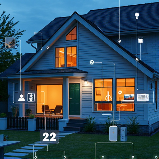 connected smart home with multiple sensors