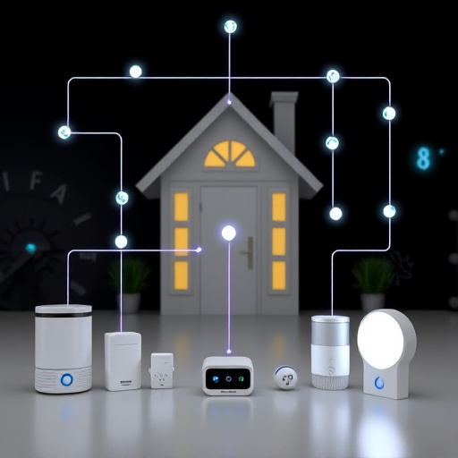 connected smart home with multiple sensors