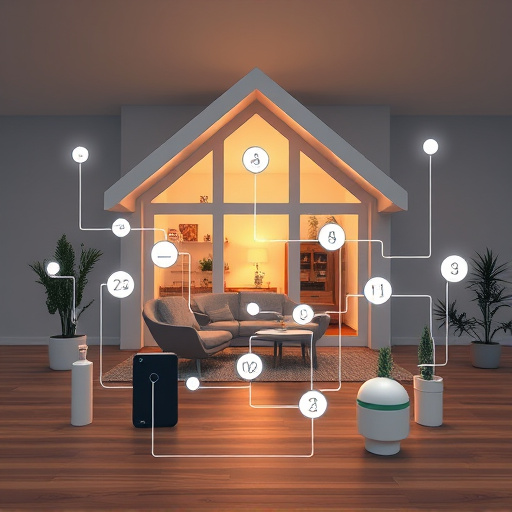 connected smart home with multiple sensors