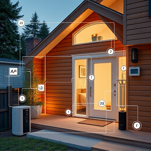 connected smart home with multiple sensors