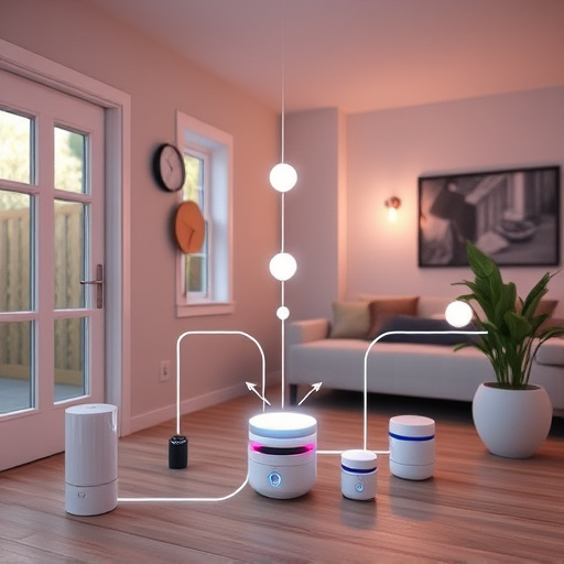 connected smart home with multiple sensors