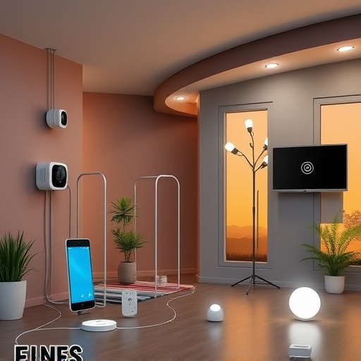 connected smart home with multiple sensors