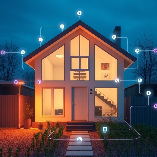 connected smart home with multiple sensors