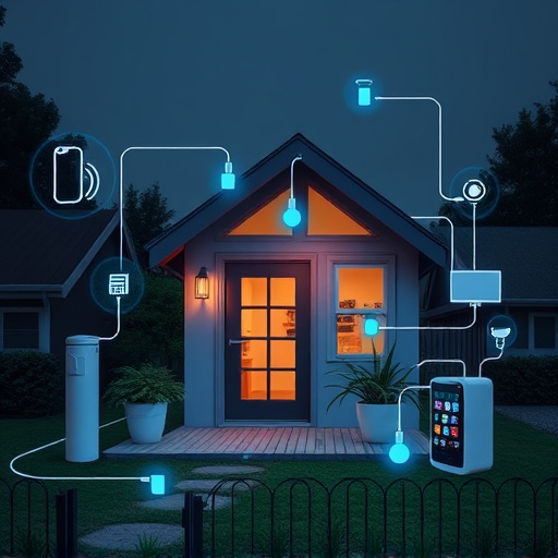 connected smart home with multiple sensors