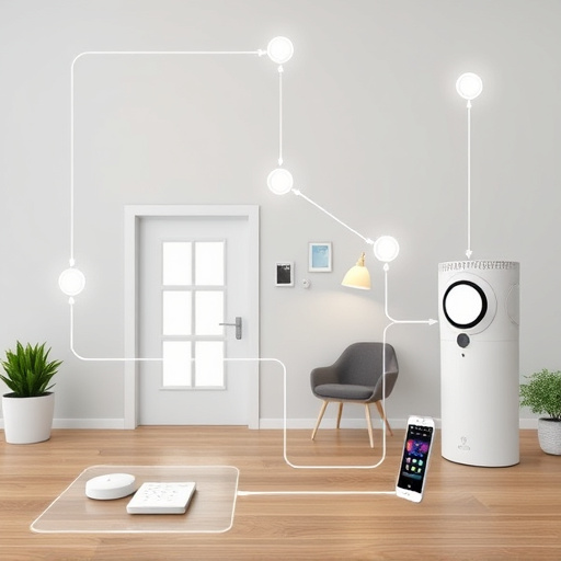 connected smart home with multiple sensors