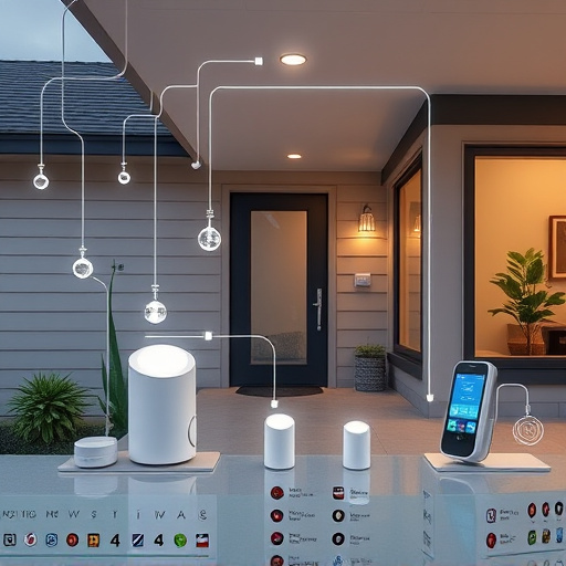 connected smart home with multiple sensors