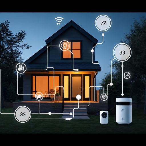 connected smart home with multiple sensors