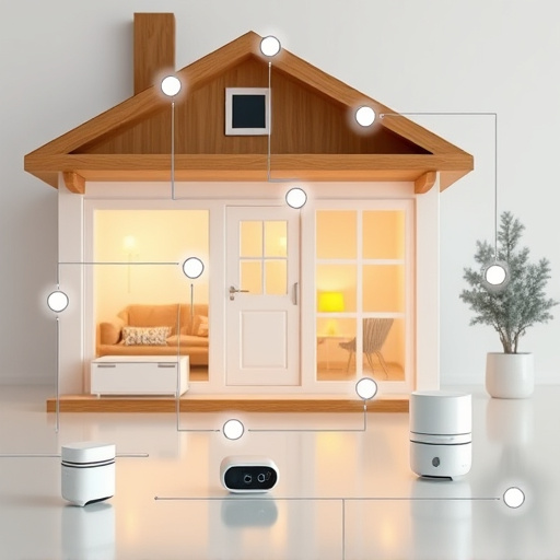 connected smart home with multiple sensors