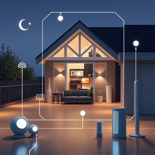 connected smart home with multiple sensors