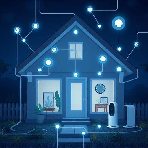connected smart home with multiple sensors