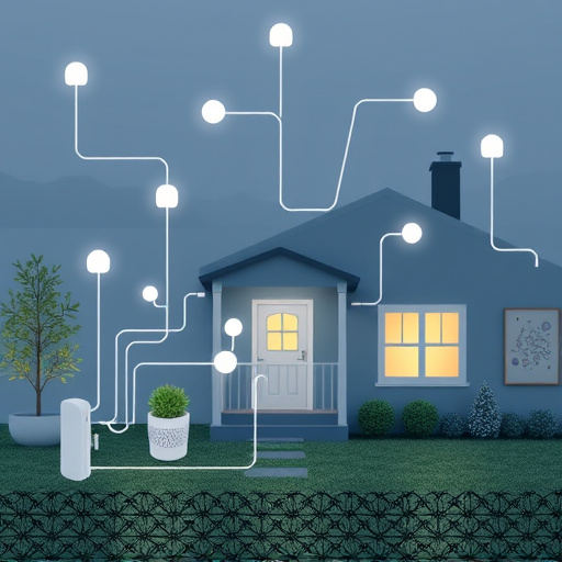 connected smart home with multiple sensors