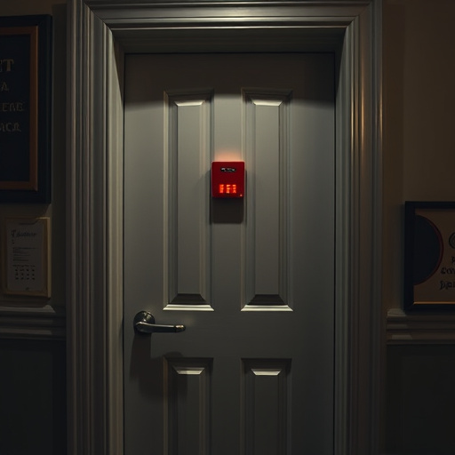 discreet door alarm placed in hostel doorframe