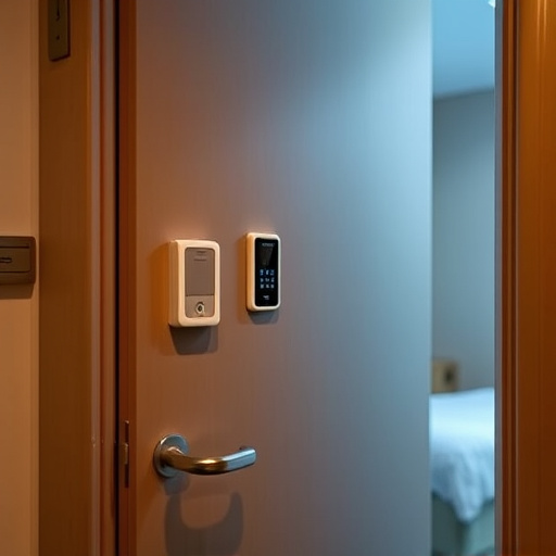 discreet door alarm placed in hostel doorframe