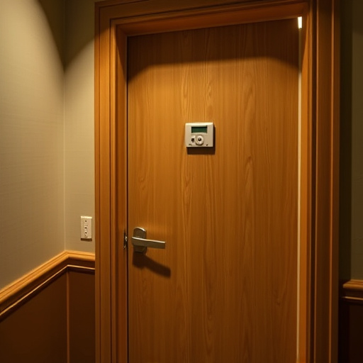 discreet door alarm placed in hostel doorframe