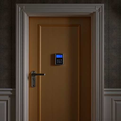 discreet door alarm placed in hostel doorframe