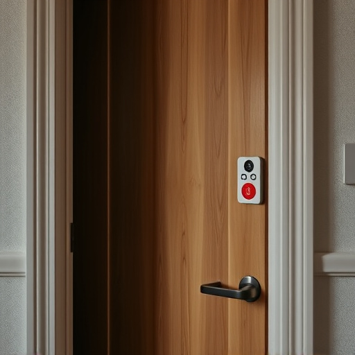 discreet door alarm placed in hostel doorframe