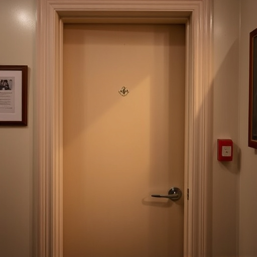 discreet door alarm placed in hostel doorframe