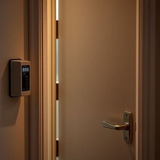 discreet door alarm placed in hostel doorframe