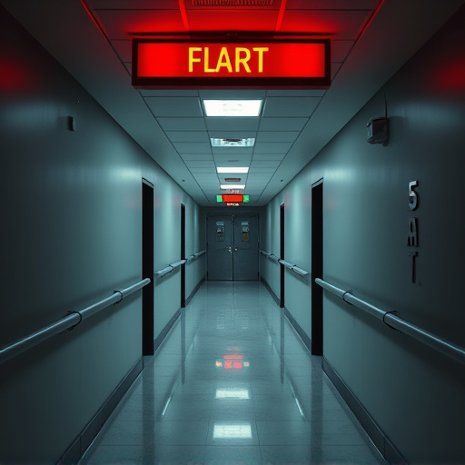 emergency alert system inside hallway