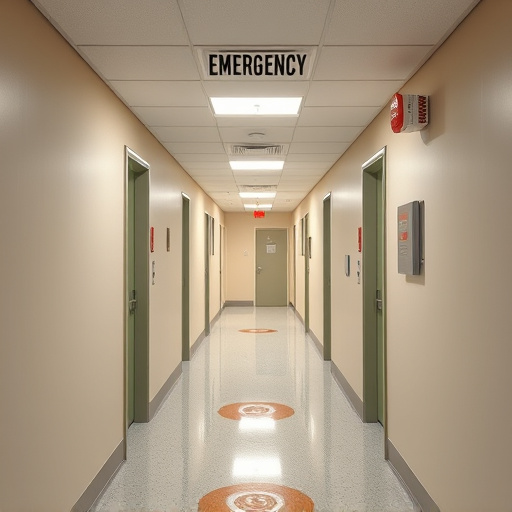 emergency alert system inside hallway