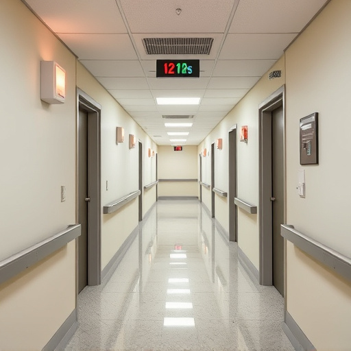 emergency alert system inside hallway