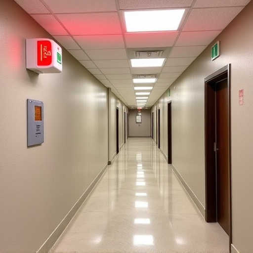 emergency alert system inside hallway