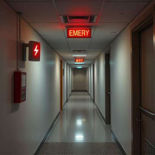 emergency alert system inside hallway